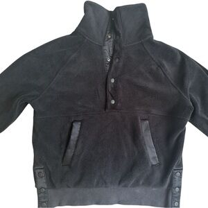 Athleta teddy fleece pullover black size xs